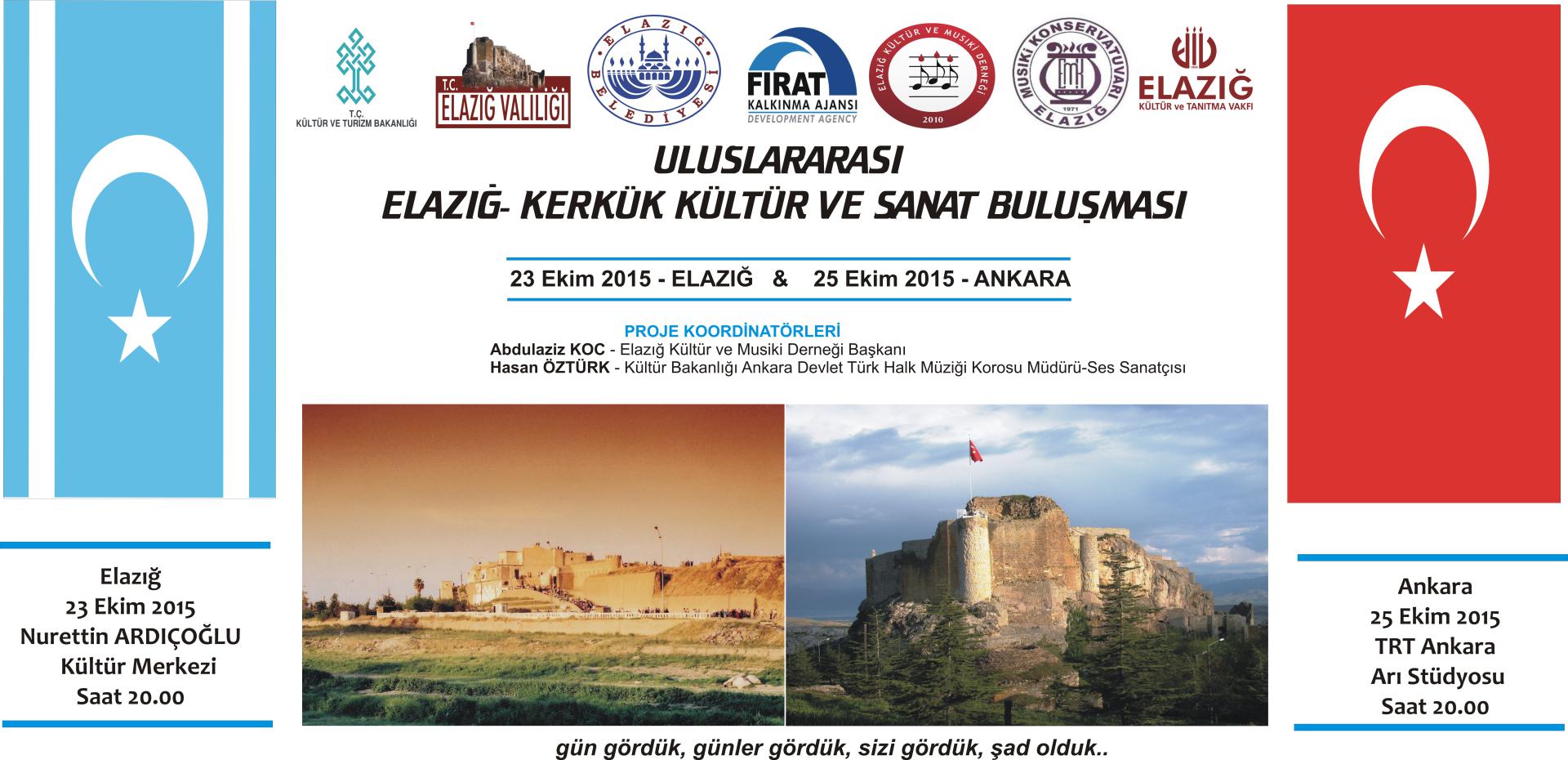 Elazığ-Kerkük Kültür ve Sanat Buluşması Projesi-2015 