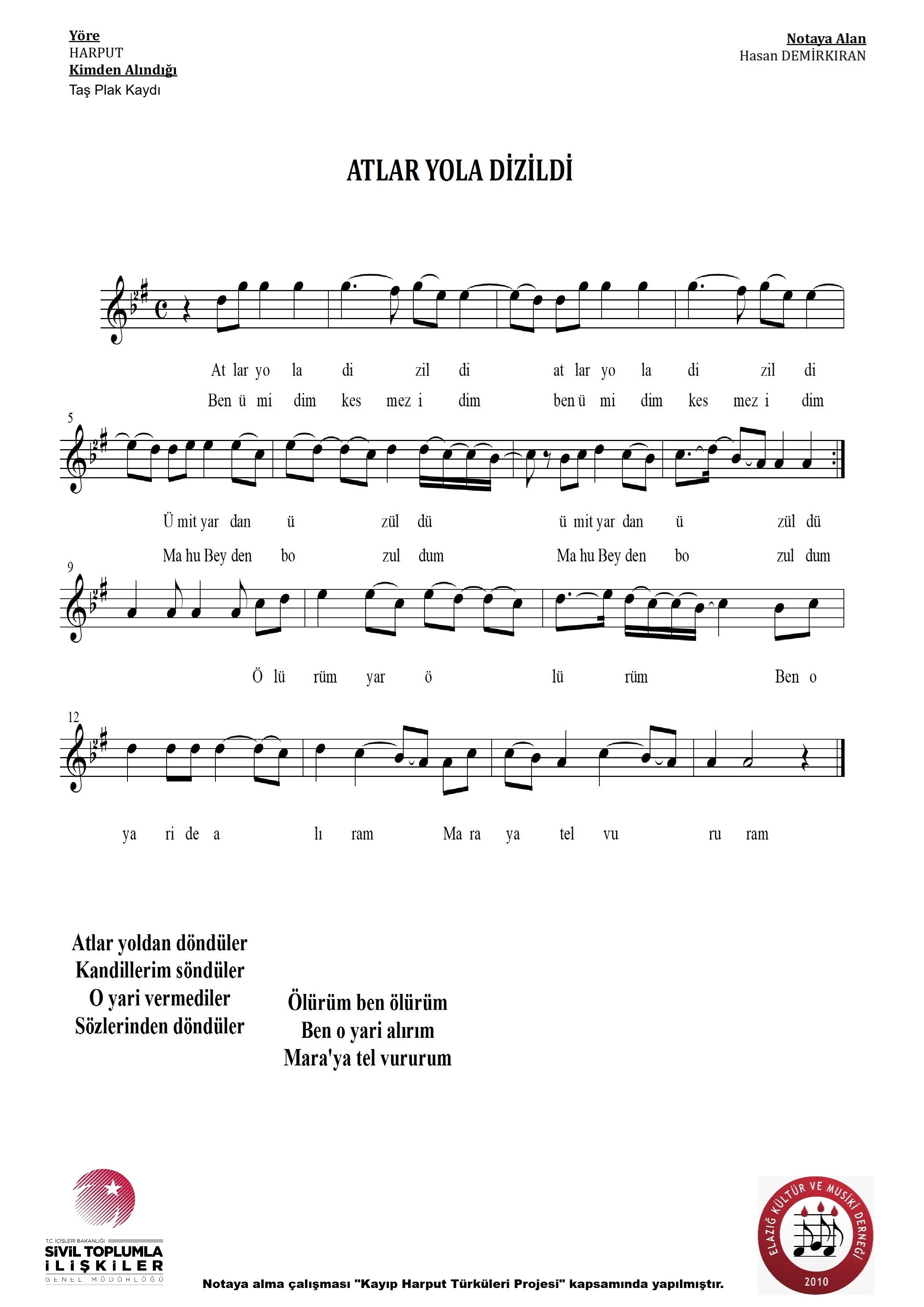 Atlar Yola Dizildi